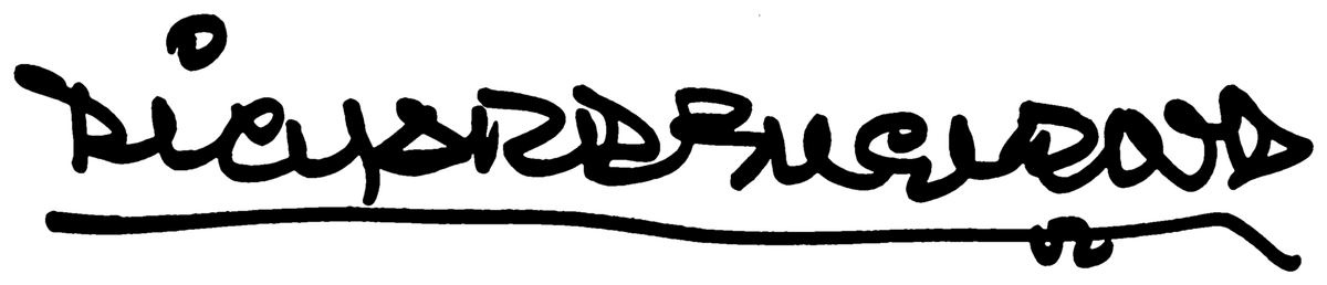 Richard England’s signature